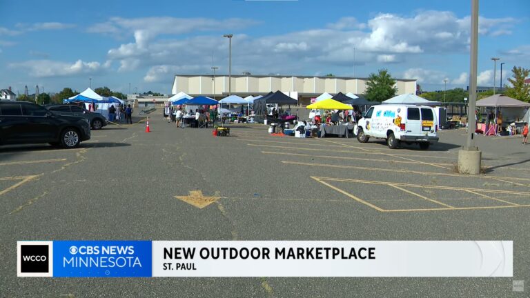 Outdoor marketplace takes over Sears parking lot in St. Paul